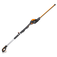 Worx WG252E.9 - Tagliasiepi su asta di prolunga elettrico a batteria - SENZA BATTERIE E CARICABATTERIE