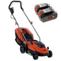 Black &amp; Decker BCMW33184L2-QW - Tagliaerba a batteria - 2x18V/4.0Ah - Taglio 33 cm