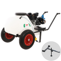 Kit motopompa irrorazione con gancio Comet MTP MC25/Loncin 148F-2 con carrello e serbatoio 120L