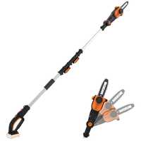 Worx WG349E.9 - Potatore a batteria  su asta telescopica - 20V - prolungabile fino a 4 metri  - SENZA BATTERIE E CARICABATTERIE
