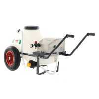 Kit pompa a batteria per irrorazione e carrello e serbatoio 80L - Pompa Comet CBM1500HP