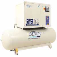 FIAC New Silver 15/500 - Compressore rotativo trifase a vite silenziato - Motore 15 HP 