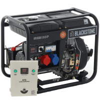 BlackStone OFB 8500-3 D-ES FP - Generatore di corrente diesel con AVR 6.4 kW - Continua 5.6 kW Full-Power + ATS Monofase