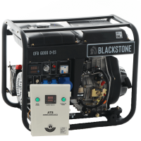 BlackStone OFB 6000 D-ES - Generatore di corrente diesel con AVR 5.3  kW - Continua 5 kW Monofase + ATS