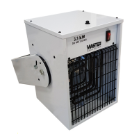 MASTER TR 3 - Generatore di aria calda elettrico con ventilatore a parete