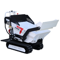 Seven Italy TH500C GX 200 - Motocarriola cingolata cassone dumper 500Kg con pala - Cambio idrostatico
