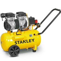 Stanley DST 150/8/50 SXCMS1350HE - Compressore aria elettrico monofase silenziato, oil-less - Motore 1.3 HP - 50 lt