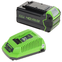 Starter kit Greenworks Batteria 40V 4Ah  + Caricabatterie