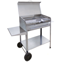 Mille Achille Small - Barbecue in acciaio inox artigianale a carbone - 47,5x37cm