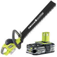 Ryobi HYBRID RHT1850H25HS 18V - Tagliasiepi elettrico e a batteria con lama di taglio da 50 cm