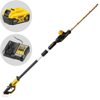 DeWalt DCMPH566P1-QW - Tagliasiepi elettrico su asta orientabile - Batteria 18V 5Ah