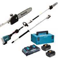 Makita DUX60 - Potatore a batteria 36V multifunzione con prolunga da 108cm - Batterie 2x18V 5Ah