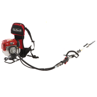GeoTech GT-2 58BP - Tagliasiepi a scoppio su asta di prolunga con zaino - 58 cc