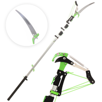 Verdemax - Svettatoio completo di segaccio + Asta telescopica 3 sezioni cm 190-500