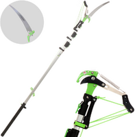 Verdemax - Svettatoio completo di segaccio + Asta telescopica 3 sezioni cm 190-500