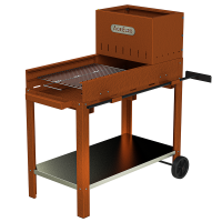 Flipper 50 - Barbecue a legna e carbone in corten