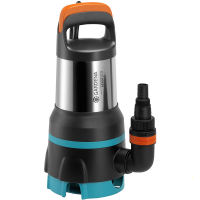 Gardena Acquasensor 19500 - Pompa 2 in 1 per acqua sporca e pulita - in acciaio INOX