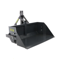 Blackstone B-PAL 100 - Pala posteriore per trattore - con lama da 100 cm - Portata 400Kg
