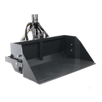 BlackStone B-PAL H 120 - Paletta posteriore idraulica per trattore - da 120 cm - Portata 400Kg