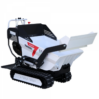 Seven Italy TH500C L70-E - Motocarriola cingolata cassone dumper 500Kg con paletta - Cambio idrostatico