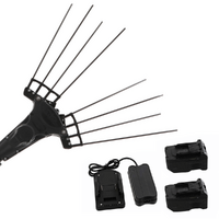 Zanon Albatros PRATIK C/AL 300 - Abbacchiatore con batterie al Litio - Asta telescopica 220 - 350 cm - 2x (36V-5Ah)