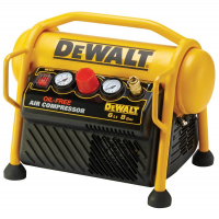 DeWalt DPC6MRC-QS - Compressore aria elettrico portatile monofase, oil-less - Motore 1.5 HP - 6 lt