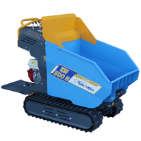 EuroMech EM500H-Dump - Motocarriola cingolata dumper idraulico 500Kg - Cambio idrostatico