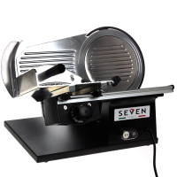 Seven Italy PS 220 PRO BLACK - Affettatrice con lama da 220 mm - affilatoio compreso - 160 W