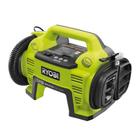 Ryobi R18I-0 - Compressore a batterie portatile - 18V - SENZA BATTERIE E E CARICABATTERIE