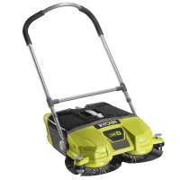 Ryobi R18SW3-0 - Spazzatrice a batteria con cesto di raccolta - SENZA BATTERIE E CARICABATTERIE