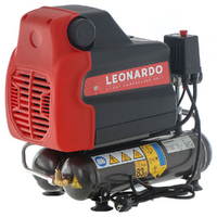 FIAC Leonardo - Compressore aria elettrico portatile monofase silenziato, oil-less - Motore 1 HP - 6 lt