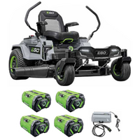 PROMO EGO ZT4201E-L Z6 - Trattorino tagliaerba a batteria 56V/40Ah - Raggio zero