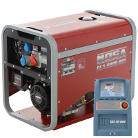 MOSA GE S-8000 BBT AVR EAS - Generatore di corrente a benzina con AVR 6.4 kW - Continua 5.6 kW Trifase + ATS