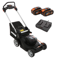 Worx Nitro WG748E - Tagliaerba a batteria - 2x20V/4Ah - Taglio 46 cm