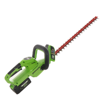 Greenworks G24HT56 - Tagliasiepi a batteria litio 24V/4Ah - Lama da 56 cm