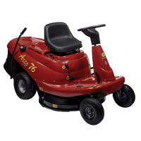 Eurosystems ASSO 76 Mini rider - Rider trattorino rasaerba - Cambio Meccanico a marce - Larghezza di taglio 76 cm