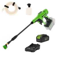 Greenworks G24PWXK4 - Pistola idropulitrice a batteria - 24 bar - 24V - 4Ah