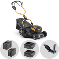 Stiga Combi 748e V - Tagliaerba a batteria - 2x 48V/5Ah - Taglio 46 cm