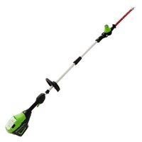 Greenworks G60PHT51 - Tagliasiepi su asta di prolunga a batteria 60V - SENZA BATTERIE E CARICABATTERIE