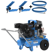 Campagnola MC 548 - KIT Motocompressore 7HP + 2 Abbacchiatori pneumatici Tuono Evo