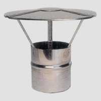 Fumaiolo Inox diametro 15 (comignolo in acciaio inox, cappa)