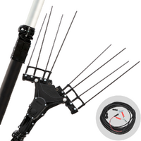 Zanon Karbonium EVO AL 300/K - Abbacchiatore elettrico 210/340 cm a batteria tipo auto con cavo in dotazione - Asta telescopica in alluminio