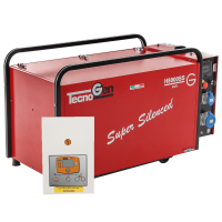 TecnoGen H8000SS/A - Generatore di corrente a benzina silenziato 5.8 kW - Continua 5.2 kW Monofase + ATS