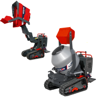 Motocarriola cingolata RAPTOR 6800 YEDH 4.0 - Yanmar L100E - Con pala + betoniera