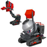 Motocarriola cingolata RAPTOR 7800 HEDH 4.0 - Honda GXe390 - Con pala + betoniera