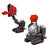 Motocarriola cingolata CARGO J 10000 HEDH 4.0 con joystick - Honda GXe630 - Con pala + betoniera