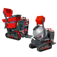 Motocarriola cingolata CARGO L 10000 HED 4.0 - Honda GXe630 - Con pala + betoniera