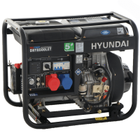  Hyundai DHY8500LET - Generatore di corrente diesel 6 kW - Continua 5.5 kW Full-Power