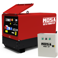 MOSA GE SX-11000 KDT - Generatore di corrente diesel silenziato 8.8 kW - Continua 8 kW Trifase + ATS