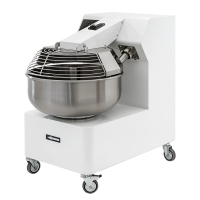 Impastatrice a forcella professionale ITF35 2VV - Da 35 Kg trifase 2 velocit&agrave;